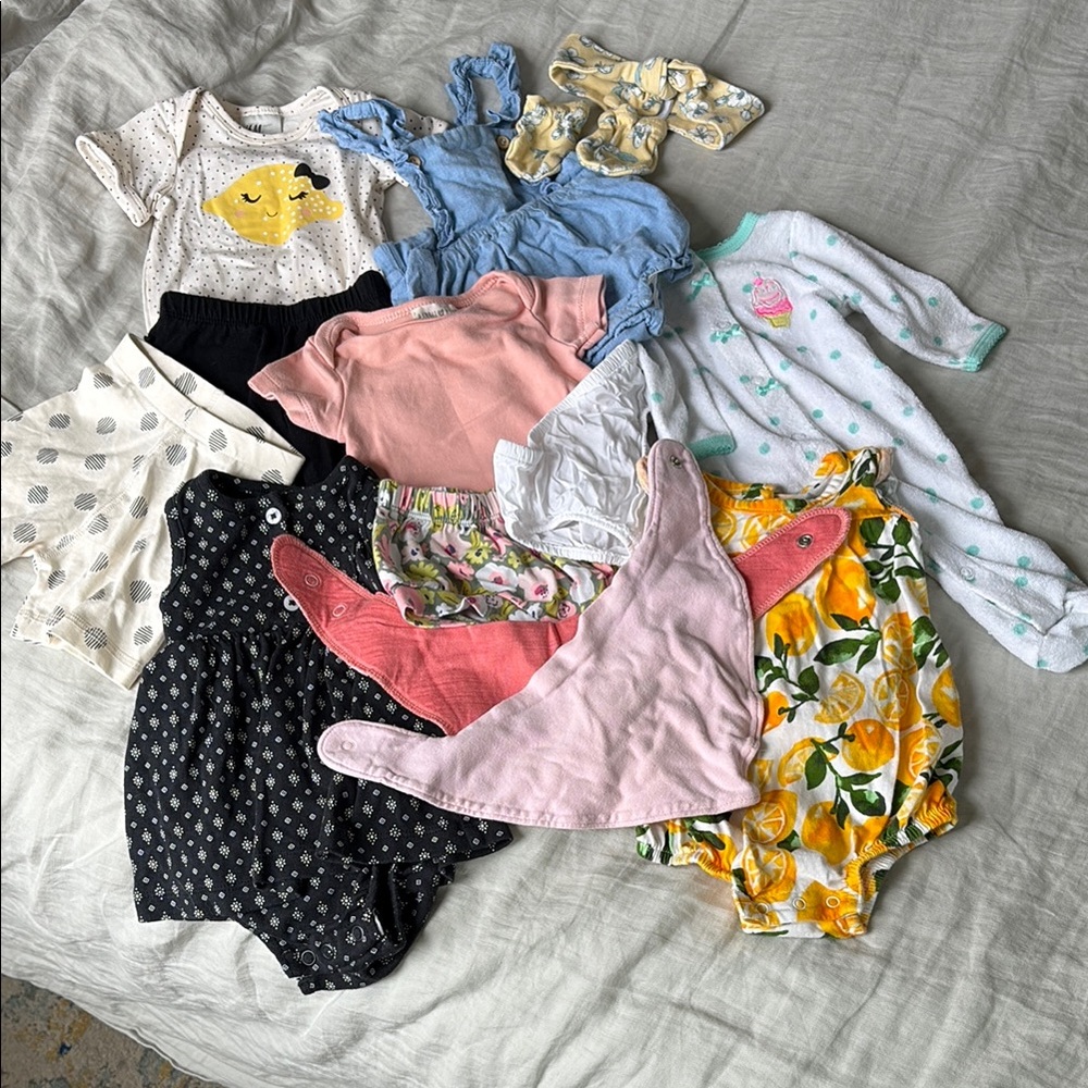 0-3month 16pc Baby Girl Clothes Set Multiple Brands Spring/Summer Outfits